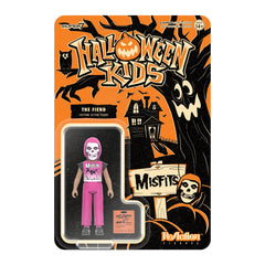 Pink-clad skeleton action figure The Fiend from Misfits Halloween Kids ReAction Figure