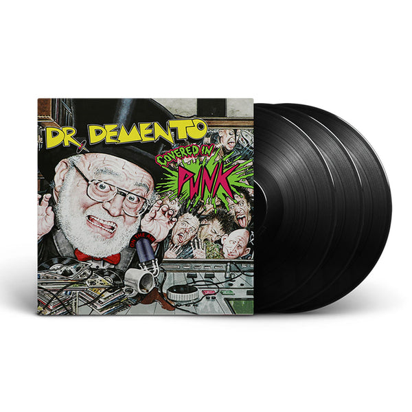 Vinyl record album cover for Dr. Demento Covered in Punk featuring Osaka Popstar artwork