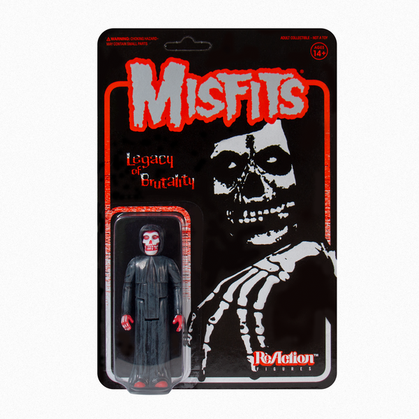 Action figure packaging for Legacy of Brutality Misfits Fiend featuring skull logo