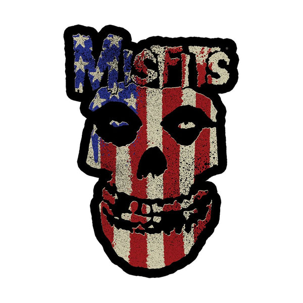 Stars and Stripes Fiend Skull Die Cut Sticker