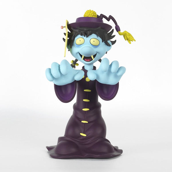 Cartoon blue zombie figurine in graduation gown from Osaka Popstar Hopping Ghosts collection