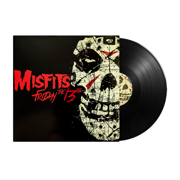 Vinyl record album featuring striking skull design for Misfits Friday the 13th black vinyl