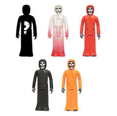 Set of five Misfits blind box Reaction figures with skeletal and hooded designs