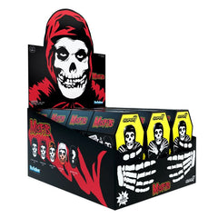 Misfits Blind Box featuring candy snacks with skulls in red and black colors