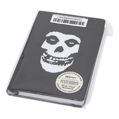 Misfits Fiend Skull Leather Bound Journal with skull-like face design on cover